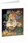 Flowers and Fruit, 1828 by Emma Sillett