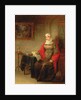 Portrait of Mrs John Crome Seated at a Table by an Open Workbox by Michael William Sharp
