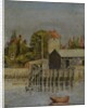 A Canal Side with Boatyard, 1884 by Leslie Clayton