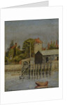 A Canal Side with Boatyard, 1884 by Leslie Clayton