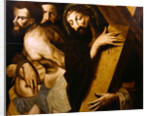 Christ and the Two Thieves by Michiel I (circle of) Coxie or Coxcie