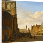 The Fish Market and he Grote Kerk at Haarlem, c.1675-1680 by Gerrit Adriaensz Berckheyde