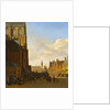 The Fish Market and he Grote Kerk at Haarlem, c.1675-1680 by Gerrit Adriaensz Berckheyde