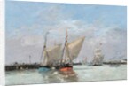 Trouville, The Jetties, High Tide, 1876 by Eugene Louis Boudin