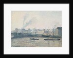 The Saint-Sever Bridge, Rouen: Mist, 1896 by Camille Pissarro