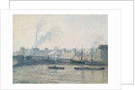 The Saint-Sever Bridge, Rouen: Mist, 1896 by Camille Pissarro
