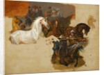 Race of the Riderless Horses, c.1820 by Emile Jean Horace Vernet