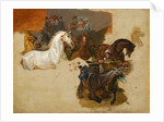 Race of the Riderless Horses, c.1820 by Emile Jean Horace Vernet