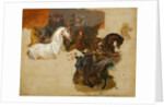 Race of the Riderless Horses, c.1820 by Emile Jean Horace Vernet
