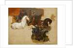 Race of the Riderless Horses, c.1820 by Emile Jean Horace Vernet