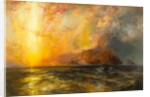 Fiercely the red sun descending/Burned his way along the heavens, 1875-1876 by Thomas Moran