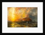 Fiercely the red sun descending/Burned his way along the heavens, 1875-1876 by Thomas Moran
