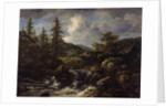wooded Landscape with Waterfall, c.1665-1670 by Jacob Isaaksz. or Isaacksz. van Ruisdael
