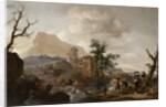 Stag Hunt in a River, c.1650-1655 by Philips Wouwermans or Wouwerman
