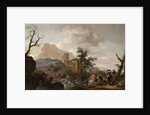 Stag Hunt in a River, c.1650-1655 by Philips Wouwermans or Wouwerman