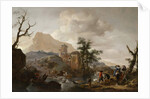 Stag Hunt in a River, c.1650-1655 by Philips Wouwermans or Wouwerman