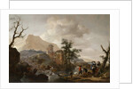 Stag Hunt in a River, c.1650-1655 by Philips Wouwermans or Wouwerman