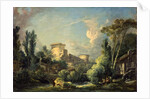 Landscape with Castle and Mill, c.1765 by Francois Boucher