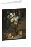 Urn of Flowers with Fruits and Hare, 1715 by Alexandre-Francois Desportes