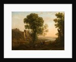 Landscape with Peasants Returning with Their Herds, c.1637 by Claude Lorrain (1600-82)
