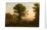 Landscape with Peasants Returning with Their Herds, c.1637 by Claude Lorrain (1600-82)