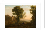 Landscape with Peasants Returning with Their Herds, c.1637 by Claude Lorrain (1600-82)