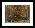 Benedict XIII Presiding over the Provincial Roman Synod of 1725, Basilica of St. John Lateran, 1725 by Pier Leone Ghezzi