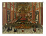 Benedict XIII Presiding over the Provincial Roman Synod of 1725, Basilica of St. John Lateran, 1725 by Pier Leone Ghezzi