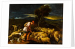 Jacob Watering Laban's Sheep before Peeled Branches, c.1612-1622 by Pedro Orrente