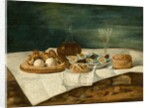 Still Life with Pasteries, Wine, and Eggs, c.1770-1790 by Juan Bautista Romero