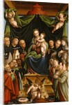 Madonna and Child Enthroned with Saints and Donors, 1552 by Bernardino Lanino