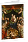 Madonna and Child Enthroned with Saints and Donors, 1552 by Bernardino Lanino