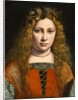 Portrait of a Young Girl Crowned with Flowers, c.1490 by Giovanni Antonio Boltraffio