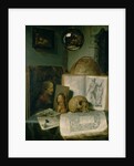 Still Life with a Skull by Gerard Dou