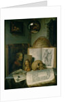 Still Life with a Skull by Gerard Dou