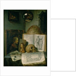 Still Life with a Skull by Gerard Dou