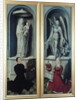 View of The Last Judgement with its panels closed by Hans Memling