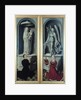View of The Last Judgement with its panels closed by Hans Memling