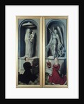 View of The Last Judgement with its panels closed by Hans Memling