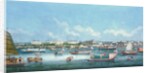 View of the Waterfront at Canton, c.1855 by School Chinese