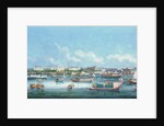 View of the Waterfront at Canton, c.1855 by School Chinese