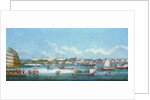 View of the Waterfront at Canton, c.1855 by School Chinese