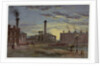 Gasworks at Sunset, c.1850 by Samuel Bough