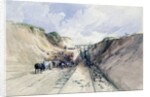 Digging a Cutting on the Great Western Railway, 1841 by George Childs