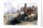 Construction of the Eastern Counties Railway, near Ilford, Essex, 1838 by Thomas Colman Dibdin