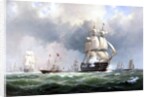 The Baltic Fleet Leaving Spithead, 15th March 1854 by Anton Melbye