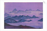 Himalayas. Album leaf, 1934 by Nicholas Roerich
