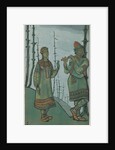 Snegurochka and Lel, costume design for Rimsky-Korsakov's opera 'Snegurochka', 1921 by Nicholas Roerich