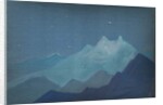 Himalayas, Moonlit Mountains, sketch, 1933 by Nicholas Roerich