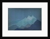 Himalayas, Moonlit Mountains, sketch, 1933 by Nicholas Roerich